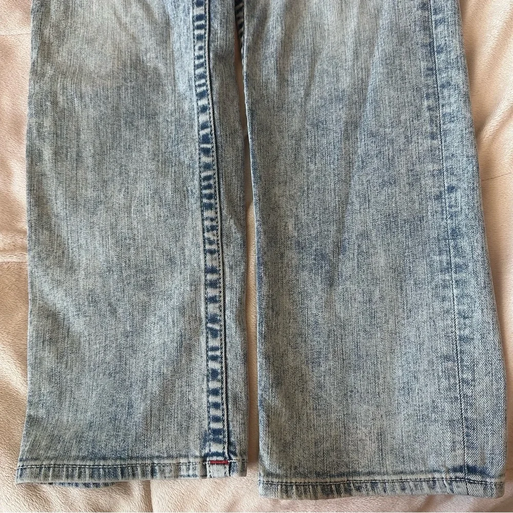 True Religion Jeans Mens Size 33 Blue Denim Geno Relaxed Slim Stretch